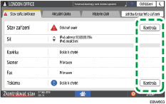 Ilustrace ovládacího panelu