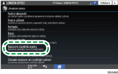 Ilustrace ovládacího panelu