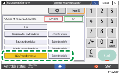 Operation panel screen illustration