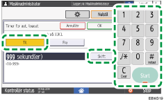 Operation panel screen illustration