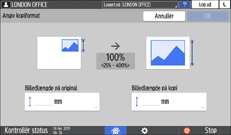 Operation panel screen illustration