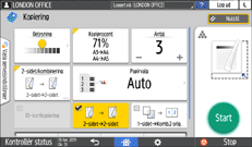 Operation panel screen illustration