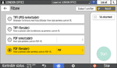 Operation panel screen illustration