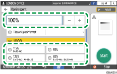 Operation panel screen illustration