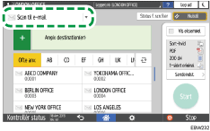 Operation panel screen illustration