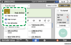 Operation panel screen illustration
