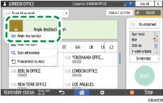 Operation panel screen illustration