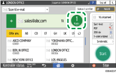 Operation panel screen illustration