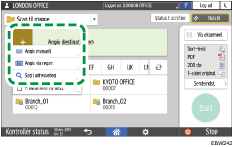 Operation panel screen illustration