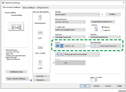 Illustration af driverskærmbillede