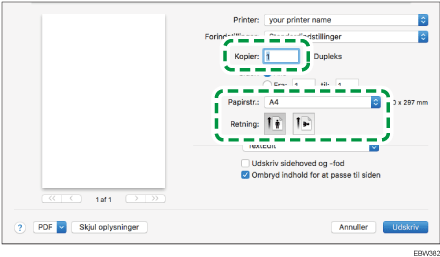 Illustration af driverskærmbillede