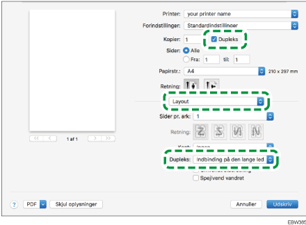 Illustration af driverskærmbillede