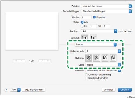 Illustration af driverskærmbillede