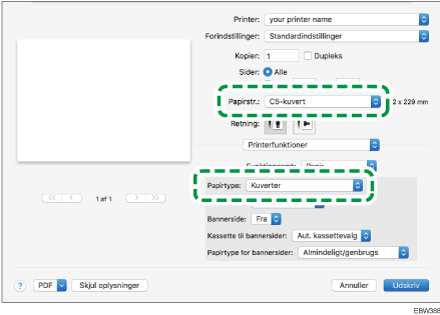 Illustration af driverskærmbillede