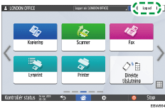 Operation panel screen illustration