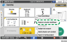 Operation panel screen illustration