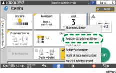 Operation panel screen illustration