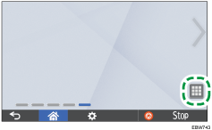 Operation panel screen illustration