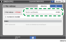 Abbildung Bedienfeld-Display