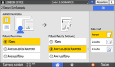 Εικόνα οθόνης πίνακα χειρισμού