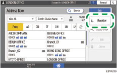 Operation panel screen illustration