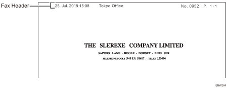 Fax header illustration