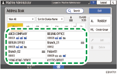 Operation panel screen illustration