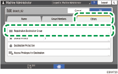 Operation panel screen illustration