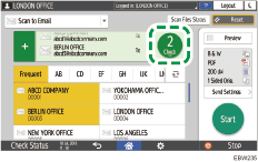 Operation panel screen illustration