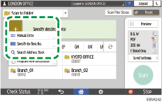 Operation panel screen illustration