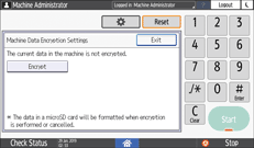 Operation panel screen illustration