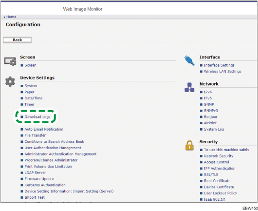 Web browser screen illustration
