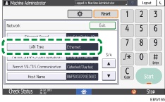 Operation panel screen illustration