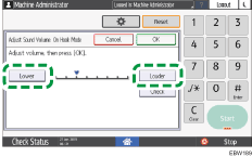 Operation panel screen illustration