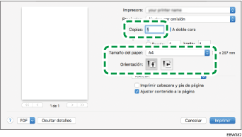 Ilustración de la pantalla del driver