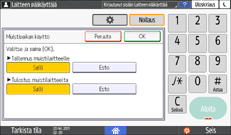 Käyttöpaneelin näyttö
