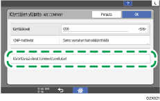 Käyttöpaneelin näyttö