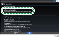 Käyttöpaneelin näyttö