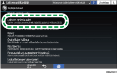 Käyttöpaneelin näyttö