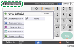 Käyttöpaneelin näyttö
