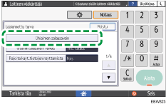 Käyttöpaneelin näyttö