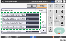 Käyttöpaneelin näyttö