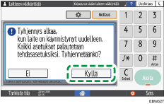 Käyttöpaneelin näyttö