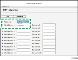 Selaimen näytön kuva