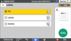 Käyttöpaneelin näyttö