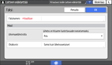 Käyttöpaneelin näyttö