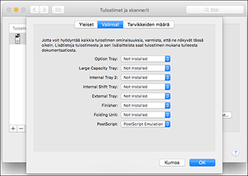 Kuva ohjaimen näytöstä