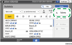 Käyttöpaneelin näyttö