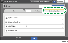 Käyttöpaneelin näyttö