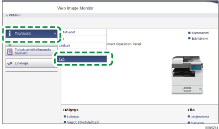 Selaimen näytön kuva